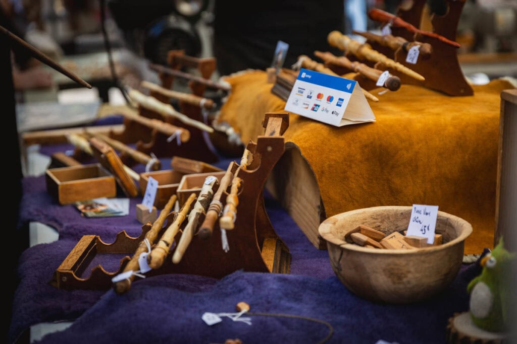 les baguettes du XyloDactyle à Villefranche-de-Conflent le jour de la fête des sorcières