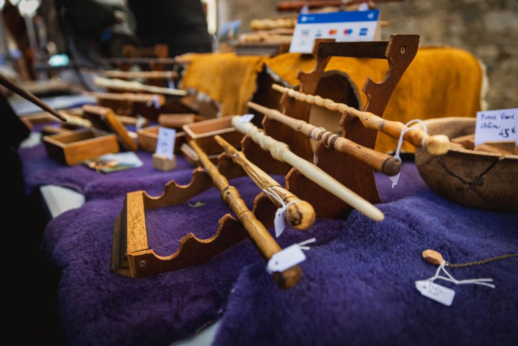 les baguettes du XyloDactyle à Villefranche-de-Conflent le jour de la fête des sorcières