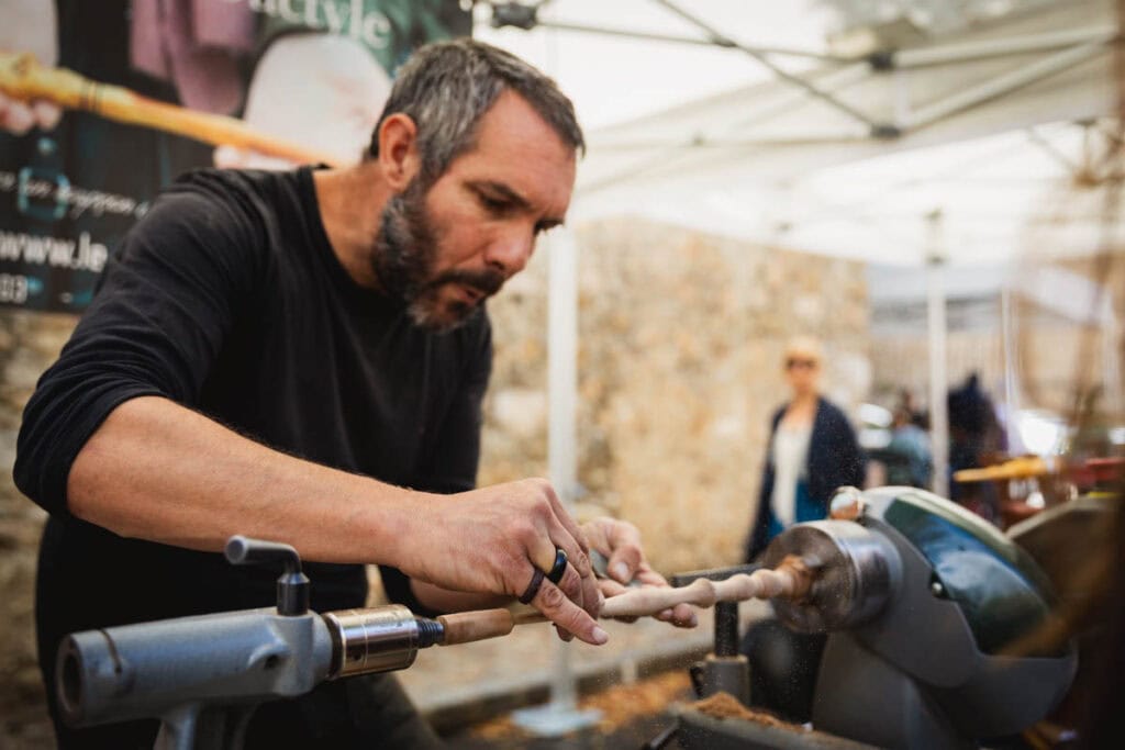 Ximun DUTAY, le XyloDactyle à Villefranche-de-Conflent le jour de la fête des sorcières