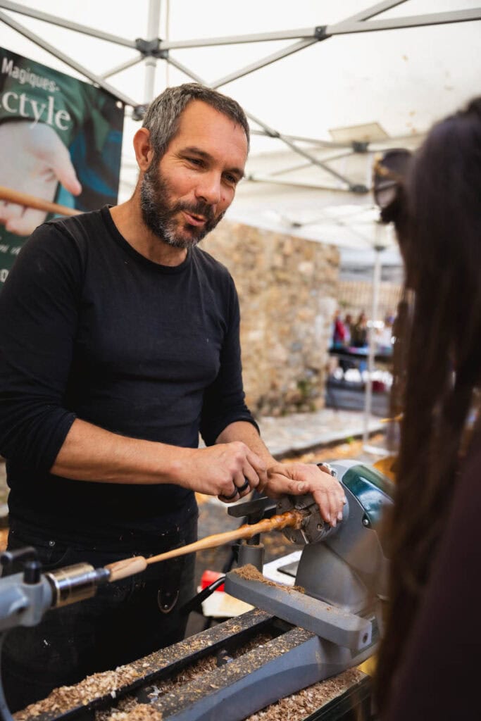 Ximun DUTAY, le XyloDactyle à Villefranche-de-Conflent le jour de la fête des sorcières