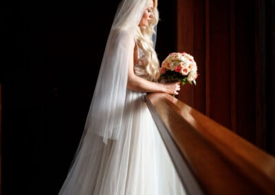 photo d'une mariée avant la cérémonie