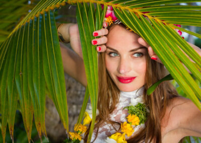 portrait d'une jeune mariée