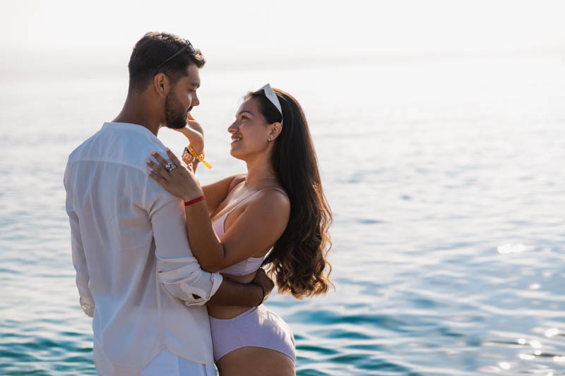 photo de couple à la plage d'Argelès-sur-mer