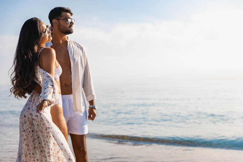 photo de couple à la plage d'Argelès-sur-mer