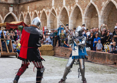 trobades médiévales perpignan - combat chevalier des chiens de saint-martin