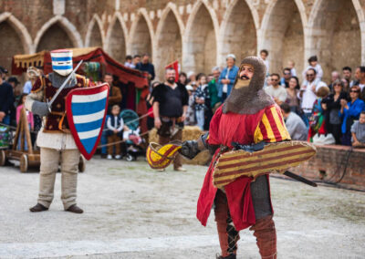 trobades médiévales perpignan - combat chevalier des chiens de saint-martin