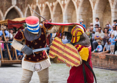 trobades médiévales perpignan - combat chevalier des chiens de saint-martin