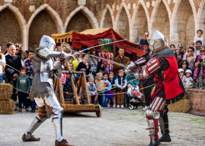 trobades médiévales perpignan - combat chevalier des chiens de saint-martin