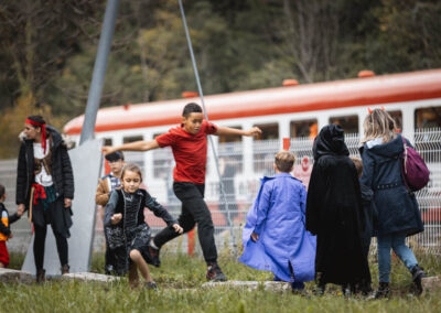 les enfants déguisés pour halloween