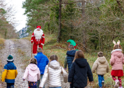 l'arrivée du Père Noël